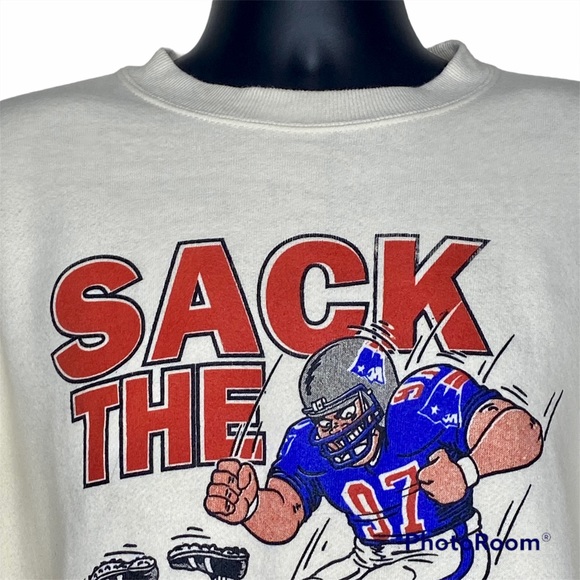 Lee Heavyweight M Cream Sack The Pack Superbowl XXXI Men’s Graphic Sweatshirt - Picture 3 of 12